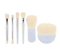 Makeup Brush Set, Cosmetic Brushes Kit, Make Up Brushes Kit, Complete Make Up Brush, Foundation Brush Set, Small Travel 6x Set With Brush Pouch for Foundation, Blush, Bronzer, Eyeshadow & More