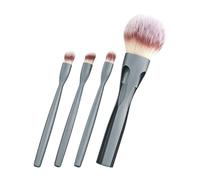 Makeup Brush Set, Magnetic Portable Brushes, 4-in-1 Synthetic Women Makeup Tools with Travel Case, Professional Brush Set for Face Powder Blush Eyeshadow Blending at Home Office Outdoor Party