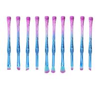 Makeup Brush Soft Hair 10pcs Eyeshadow Loose Powder Blusher Portable Cosmetic Tool (M009)