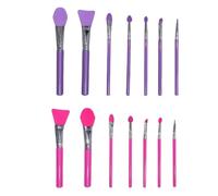 Makeup Brushes, Cosmetic Brushes, Multi-Purpose Eyeshadow Applicator Kit, Lightweight Design for Women, Beginner, Professional, Set of 14, 72g, Silicone and ABS Material