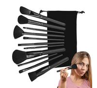 Makeup Brushes Kit - 11pcs Brush Set Make Up,Foundation And Eyeshadow Brush Black Brushes For Teen Girls, Foundation B́rushes For Powder Contour Blush F́or F́oundation, Blush