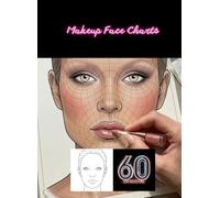 Makeup Face Charts: 60 Blank Face Templates for Makeup Artists and Students | Large 8.5 x 11.69 in Portfolio