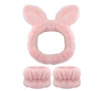 Makeup Headbands, Absorbent Washbands, Yoga Headband, Spa Headbands, Comfortable Washband, Animal Ears Headband, Headband for Washing Face for Washing Face, Bathing, Facial Care