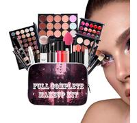 Makeup Kit, Foundation & Concealer Set, Full Makeup, Eyebrow Pencil, Eyeshadow Primer, Pressed Powder, (Complete Set), for Girls, Daily Use & Special Occasioni