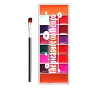 Makeup Lip Palette - 20 Shades Gloss Set | Smudge-Proof Colorful Lip Cream, Hydrating Pigmented Lipstick Collection, Multi-Use Cheek Tint, Sweat-Proof Bridal Beauty Kit for Teens Women, Birthday Gift