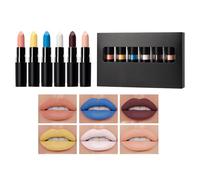 Makeup Lipstick for Halloween, Matte Finish Goth Lip Gloss Set, Long-Lasting Lipstick Kit for Halloween Costumes, Travel, Carnival, Masquerade Ball, Music Festival, Party Makeup, Cosplay, Stage Perfor
