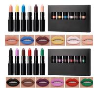 Makeup Lipstick Halloween, Matte Finish Cosplay, Long-Lasting Wear Vibrant Shades Waterproof Formula, Halloween Lipstick for Travel Carnival Masquerade Ball Music Festival