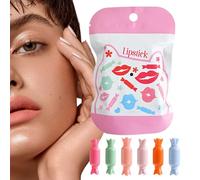 Makeup Lipstick Pills, 6 x Velvet High Pigmented Lipstick Kit, Matte Candy Lip Gloss Pills Set, Perfect for Dating, Shopping, and Appointments, Pila Flat Lips Tools