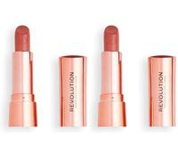 Makeup Makeup Revolution Satin Kiss Lipstick Icon (Confezione da 2)