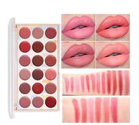Makeup Matte Red Lipstick, 18 Colors Lipstick Palette, Sweat-Proof Long-Lasting Lip Cream Palette, Portable Lip Gloss Set for Women, Perfect for Girlfriend, Mother, Wife
