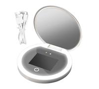 Makeup Mirror | Magnifying Mirrorr with Light | Ricaricabile a doppia luce & Stepless Dimming, Ultra luminoso e multi-angolo Adjustment for Travel Home Vanity Bathroom Versatile Styling