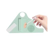 Makeup Mixing Palette, Wrist Strap Silicone Foundation Plate, Adjustable Hand Makeup Tray for Liquid and Cream Makeup, Convenient Foundation Palette for Makeup Artists and Beauty Enthusiasts