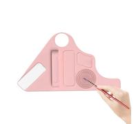 Makeup Mixing Palette, Wrist Strap Silicone Foundation Plate, Adjustable Hand Makeup Tray for Liquid and Cream Makeup, Convenient Foundation Palette for Makeup Artists and Beauty Enthusiasts