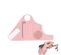 Makeup Mixing Tray, Makeup Plate Wrist Strap, Silicone Foundation Plate, Adjustable Makeup Tray, Silicone Foundation Mixing Plate with Wrist Strap, Liquid Foundation Tray for Make Up Artists