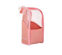 Makeup Organizer Bag - Standing Cosmetic Case, Waterproof Lightweight Pouch, Upright Storage Design, Large Beauty Capacity Holder Travel | Cosmetic Storage Bag For Girls Travel Bathroom Use