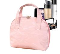 Makeup Organizer, Travel Toiletry Bag, 9.45x3.94x7.87 Inches Size Shell Design Storage Purse, Waterproof Cosmetic Bag for Bathroom School Vacation Trip, Pink, Blue, Cream