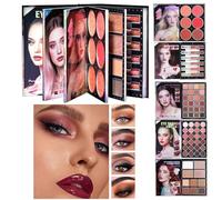 Makeup Palette - 48 Color Long Lasting Cosmetics | Glitter, Blush, Contour Face Palette for Daily Use, Parties, Travel, Holidays, Birthdays, Dates, Photoshoots, Work, Weddings, Events, Women and Bride