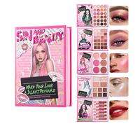 Makeup Palette, Eyeshadow Highlighter Blush Set, Smooth Blendable Formula, Professional Cosmetics Palette for Women, Girls, Beginners, Makeup Artists, Daily and Parties Looks