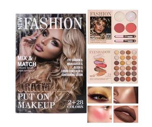 Makeup Palette - Long Lasting 30-Color Blush Eyeshadow Highlighter Set for Vibrant Multi-Use Looks, Pigmented Beauty Kit with Smooth Blend Formula, Cosmetic Collection Party Travel Holiday Birthday