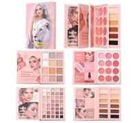 Makeup Palette - Pearl Matte Color Set for Everyday Wear | Pressed Powder Formula with Compact Case, Blush Eye Shadow Travel Pallet for Commutes School Dating Parties Dinners Celebrations
