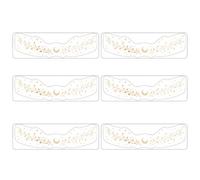 Makeup Patches Set Of 6 For Fun Face Decor | Long-Lasting Speckles Decals | Cute Makeup Accessories For Women And Girls | Cosmetic Stickers For Creative Makeup Looks