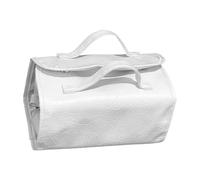 Makeup Pouch, Cosmetic Bag, Waterproof Multifunctional Roll Up Travel Toiletry Organizer, for Women, 9.45x4.72 inches Closed, 9.45x18.9 in Unfolded, Leather Material