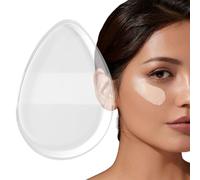 Makeup Powder Puff, trasparente Beauty Sponge Blender 2,68 x 1,89 x 0,39 pollici, Smooth Non-Absorbent, Wet Dry Use, Soft Reusable Puff Tool for Foundation Blush Application Travel