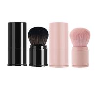 Makeup Powder Scrub- Ritrattile cosmetico Applicator, Soft Face Blush Tool, Portable Beauty Brush, Compact Travel Makeup Tool, scrub| Foundation Blush Eye Shadow Cosmetic Application T