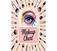 Makeup Practice Chart for Artists: Professional face chart pages for makeup colors and ideas