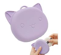 Makeup Puff Holder - Silicone Powder Puff Case, Powder Puff Storage Case, Makeup Puff Case, Cat Powder Puff Case, Beauty Makeup Sponge Holder, Silicone Powder Puff Container for Travel