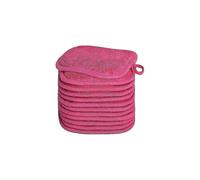 Makeup Remover Cloths for Face, Eye, Lips - Reusable Makeup Remover Pads Soft Microfiber Facial Cleansing Cloths 5 X 5 Inch 12 Pack (dark Pink) The Be