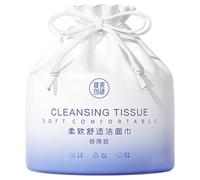 Makeup Remover, Face Towel Cotton, Soft Gentle Texture Compact Face Safe Thick Layers Lightweight Portable, Cleansing Pads for Women Men Home Outdoor Daily Use, 5.12x5.12x4.33Inches, White