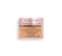 Makeup Revolution Beauty London Nascondi & Fix, Copertura definitiva, Correttore, Beige chiaro, 11g