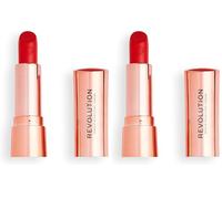Makeup Revolution Beauty Satin Kiss Lipstick Decadence (Confezione da 2)