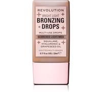Makeup Revolution Bright Light Bronzing Drops Bronze (Various Shades) - Bronze Scorched Bronze Scorched