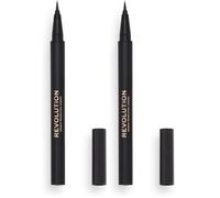 Makeup Revolution, Colpo di capelli, Penna per sopracciglia, Marrone medio, 0,5ml (Confezione da 2)