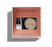 Makeup Revolution Flawless Foils Vegano Set Primer Ombretti 2 ml + Palette Ombretti Retrea - Set makeup