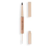 Makeup Revolution, Fluffy Brow Filter Duo, Brow Pencil & Eyebrow Gel, Available in 5 Shades, Granite, 1pc