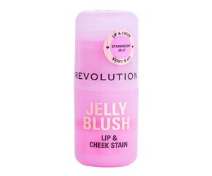Makeup Revolution Jelly Blush Stick Lip And Cheek Stain Balsamo labbra-guance, Strawberry Pink