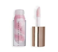 Makeup Revolution, Lip Swirl Ceramide Gloss, Lucidalabbra, Lucentezza Pura Trasparente, 4,5 ml