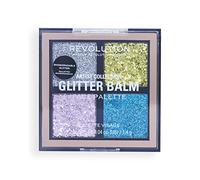 Makeup Revolution London, Collezione Artista, Palette di Balsamo Glitter, Formula in Gel, Effetto Scintillante, 4 tonalità riflettenti, 4 x 1,4g
