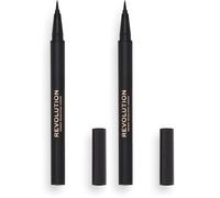 Makeup Revolution, Penna per sopracciglia, Marrone scuro, 0,5 ml (Confezione da 2)
