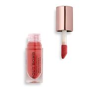 Makeup Revolution Pout Bomb Plumping Gloss, High Shine, Rich Pigment, Soft Tingle Effect, Peachy