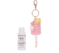 Makeup Revolution Pout Lip Oil Lychee Clear With Pink Charm Olio per labbra con ciondolo