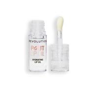 Makeup revolution Pout, Vegan, Glossy, Olio Labbra, Lychee Clear, 4 ml