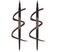 Makeup Revolution, Revolution Felt & Kohl Eyeliner, Brown (Confezione da 2)