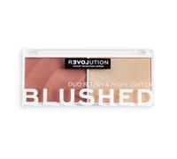 Revolution Relove Colour Play Blushed Duo Blush & Highlighter palette con illuminante e blush 5.8 g Tonalità kindness