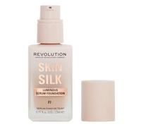 Makeup Revolution, Skin Silk Serum Foundation, Light to Medium Coverage, Contains Hyaluronic Acid, F7, 23ml