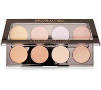 MAKEUP REVOLUTION Ultra Strobe and Light Palette - Highlighter con 8 sfumature - vegano, senza glutine e senza animali - 15 g