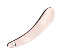 Makeup Spatula, Compact Reusable Creams Spatula with Tooth Spoons Shaped, Eco-Friendly Zinc Alloy Cream Spoon for Lotion, Eye Cream Use, Skin Care Tool, 2.13×0.51 Inches